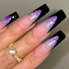 holo-diamond-glitter-ombre-french-press-on-nails